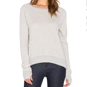 Pam & Gela Annie NWT Sweatshirt w/ Metallic Snakeskin Arm Embellishments